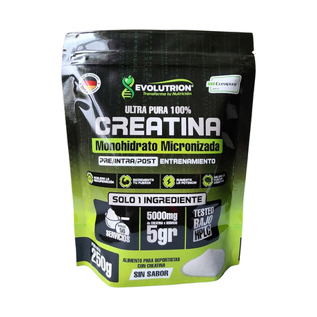 Creatina Monohidrato Creapure® Evolutrion 250g — Pureza Certificada