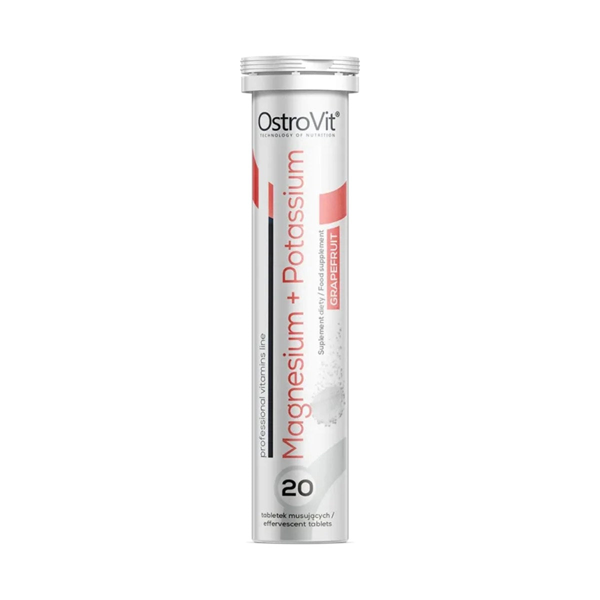 Magnesio + Potasio Efervescente 20 Tabs - Evolutrion Chile