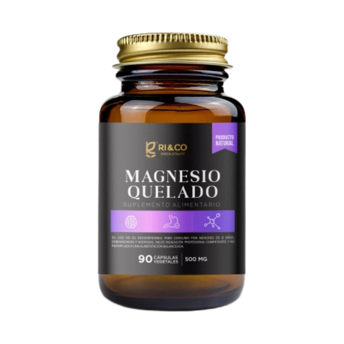 Magnesio quelado 90 cap RI&CO - Evolutrion Chile