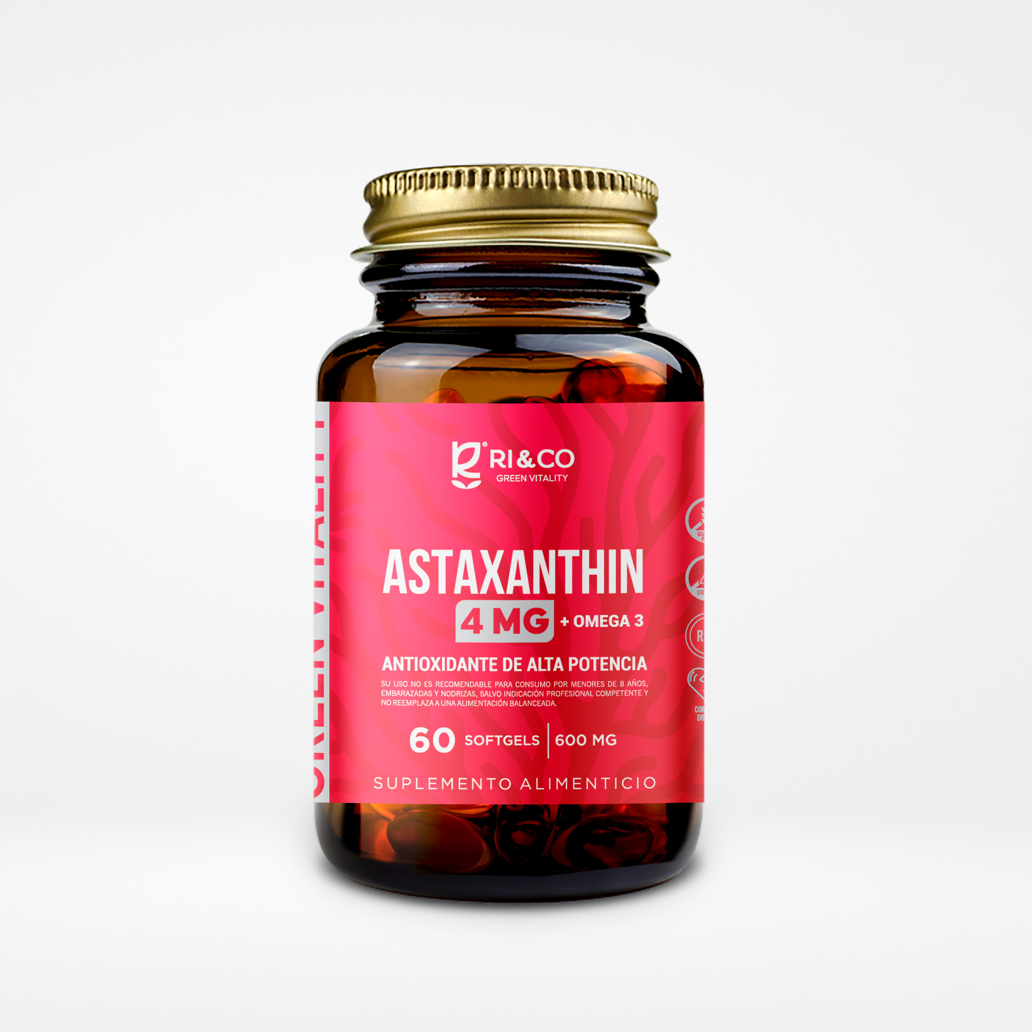 Astaxantina Evolutrion 4mg 60 cápsulas blandas