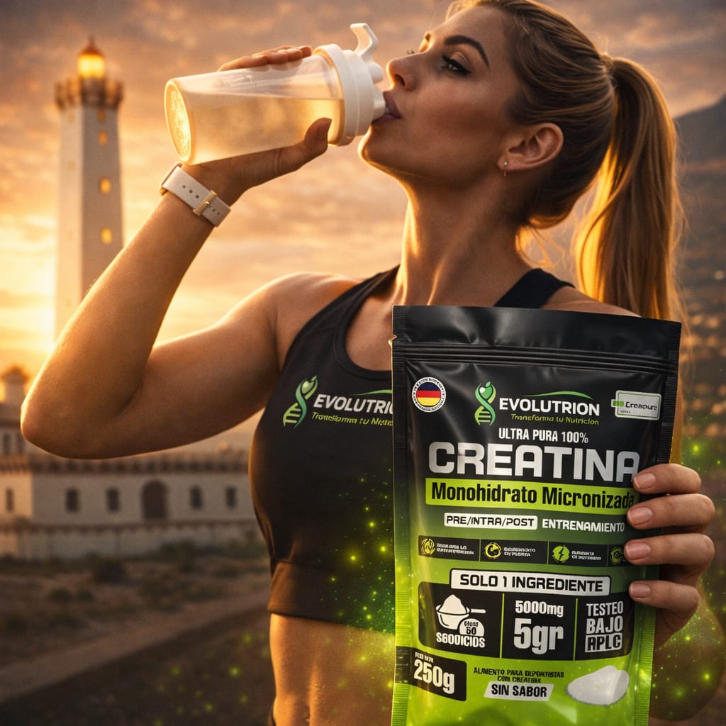 Creatina Monohidrato Creapure® Evolutrion de 250g – Pureza Superior para Atletas – Envío Gratis