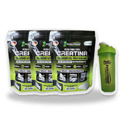 Pack 3 Creatinas Creapure 250g + Shaker 700ml GRATIS Evolutrion