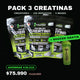 Pack 3 Creatinas Creapure® 250g + Shaker 700ml GRATIS