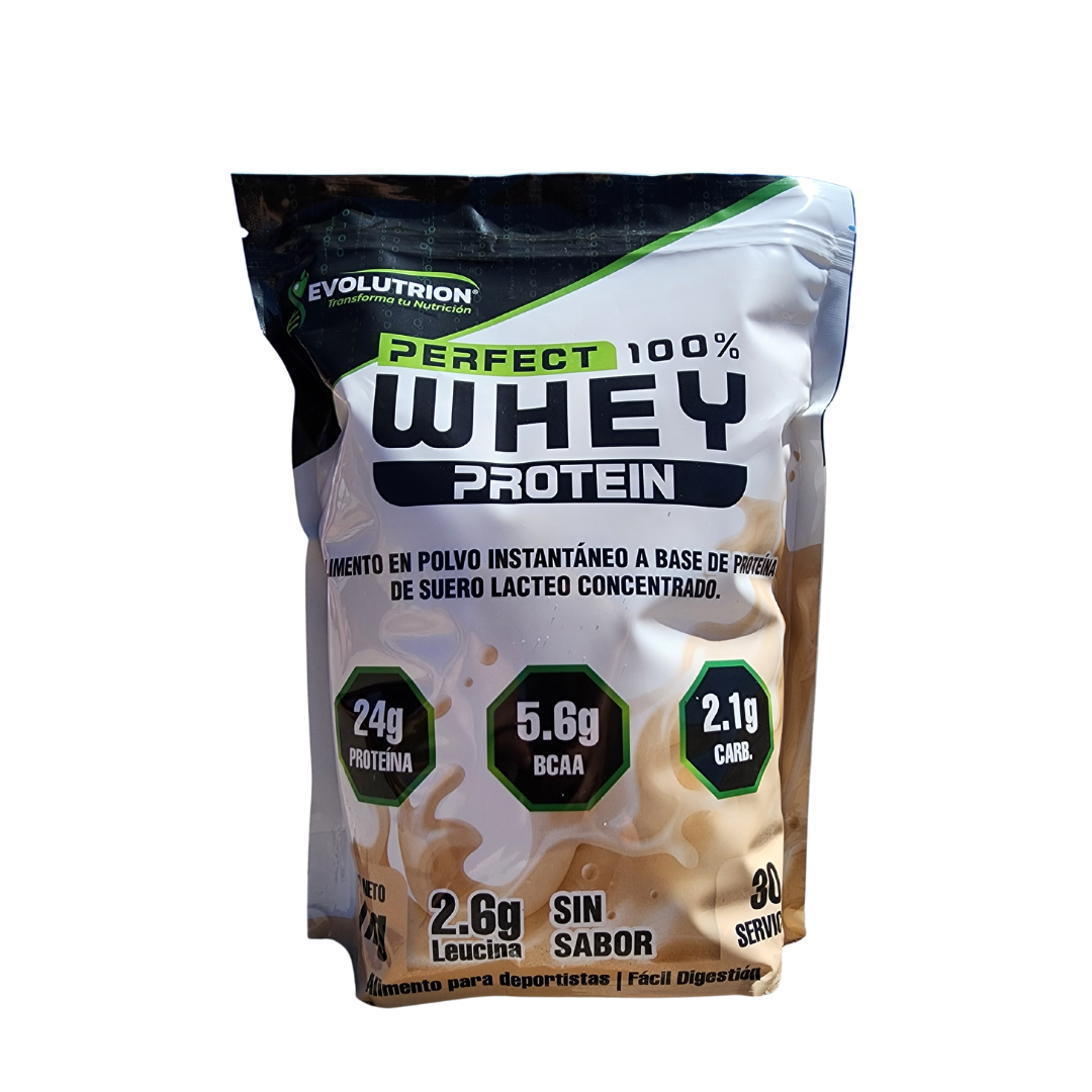 Perfect 100% Whey Protein Evolutrion 1kg sabor Natural sin sabor