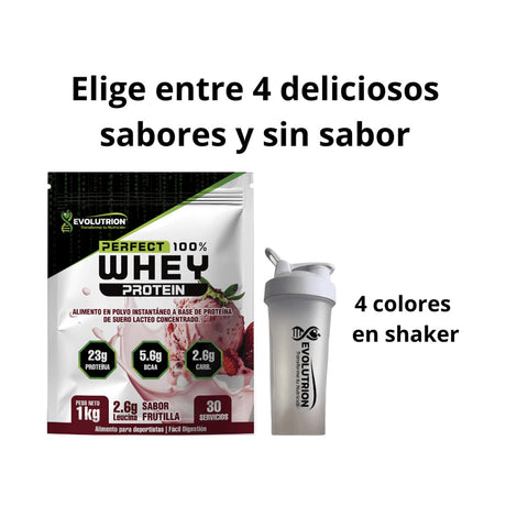 Proteína Perfect Whey 1 kg + Shaker 700ml