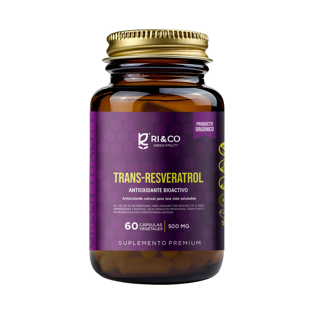 Trans-Resveratrol x 60 cápsulas - Evolutrion Chile