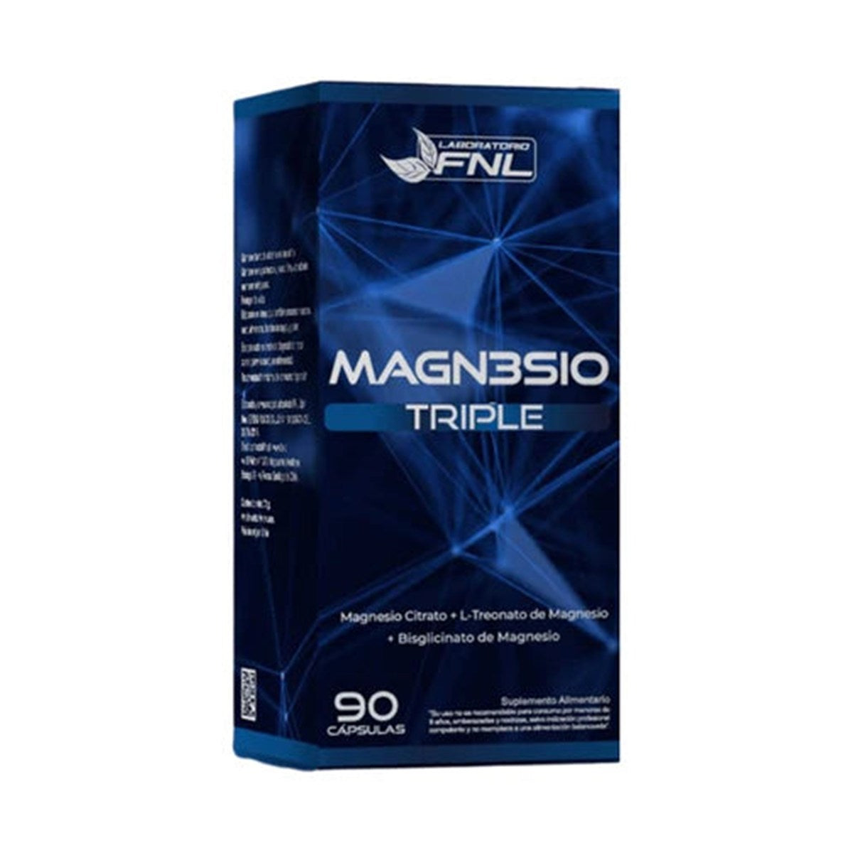Triple Magnesio FNL 90 Cápsulas — Citrato + L-Treonato + Bisglicinato con Vitamina B6 - Evolutrion Chile